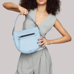 New Botkier Beatrice Saddle Crossbody Tranquil Blue
