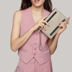 Shop Botkier Chelsea Medium Pouch Greige