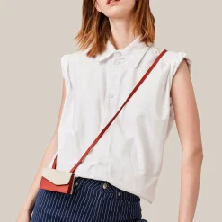 Fashion Botkier Cobble Hill Card Holder Crossbody Luscious Red Combo