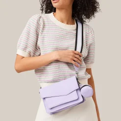 Shop Botkier Cobble Hill Crossbody (With Keychain) Lavender