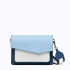 New Botkier Cobble Hill Crossbody (With Keychain) Blue Combo