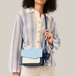 New Botkier Cobble Hill Crossbody (With Keychain) Blue Combo