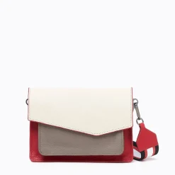 Fashion Botkier Cobble Hill Crossbody (With Keychain) Luscious Red Combo