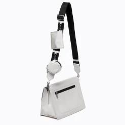 New Botkier Cobble Hill Flap Satchel Silver Grey