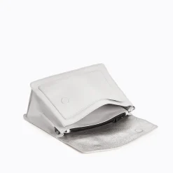 New Botkier Cobble Hill Flap Satchel Silver Grey