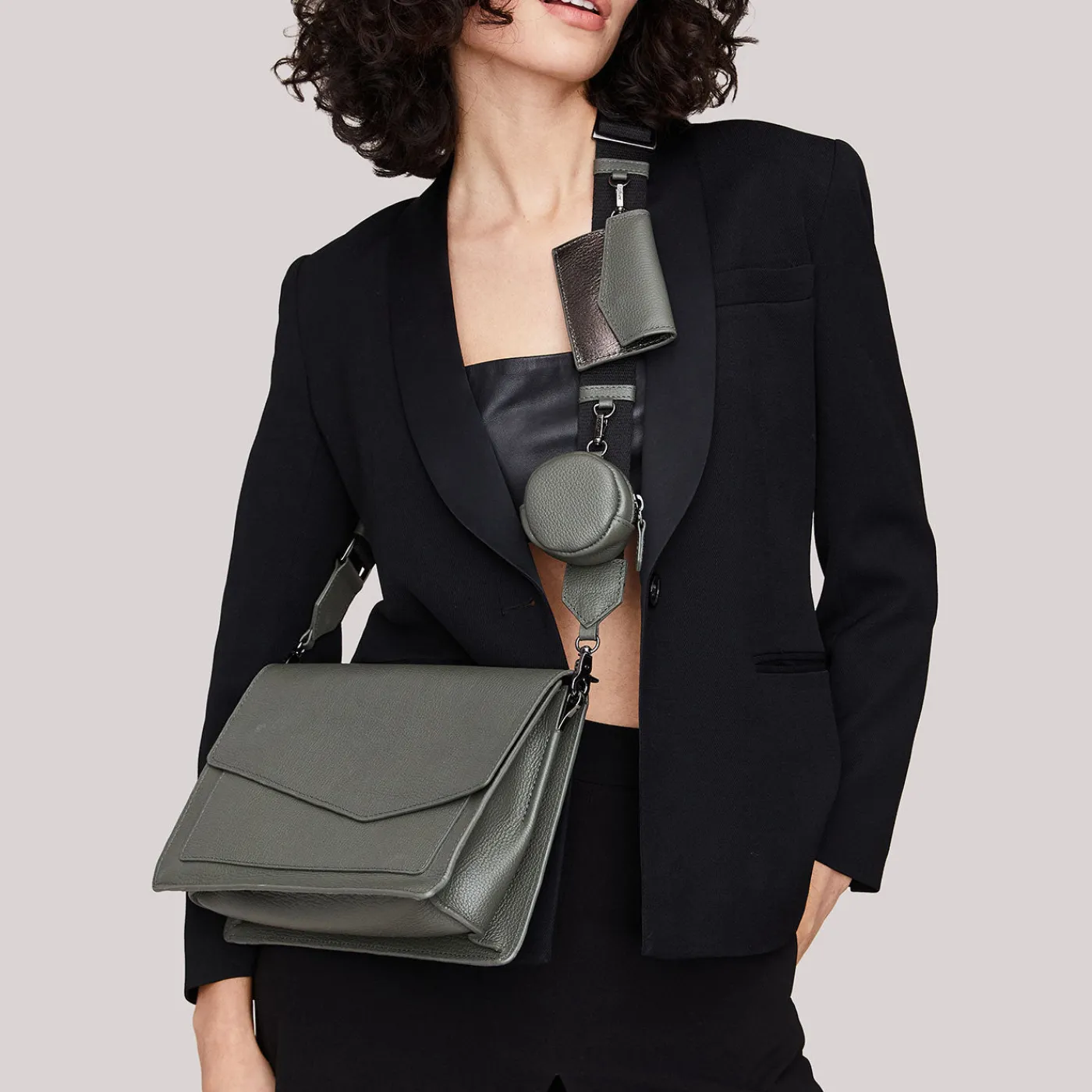 Fashion Botkier Cobble Hill Flap Satchel Army Green