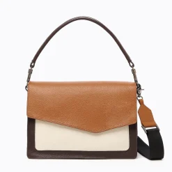Sale Botkier Cobble Hill Flap Satchel Coffee Combo