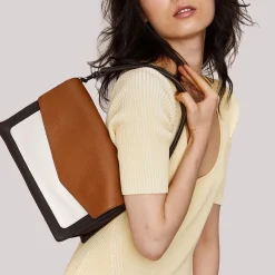 Sale Botkier Cobble Hill Flap Satchel Coffee Combo