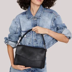 New Botkier Cobble Hill Flap Satchel Black