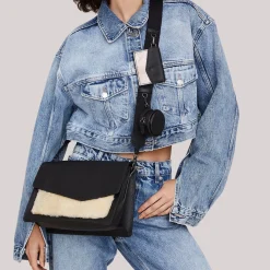 Outlet Botkier Cobble Hill Flap Satchel Shearling