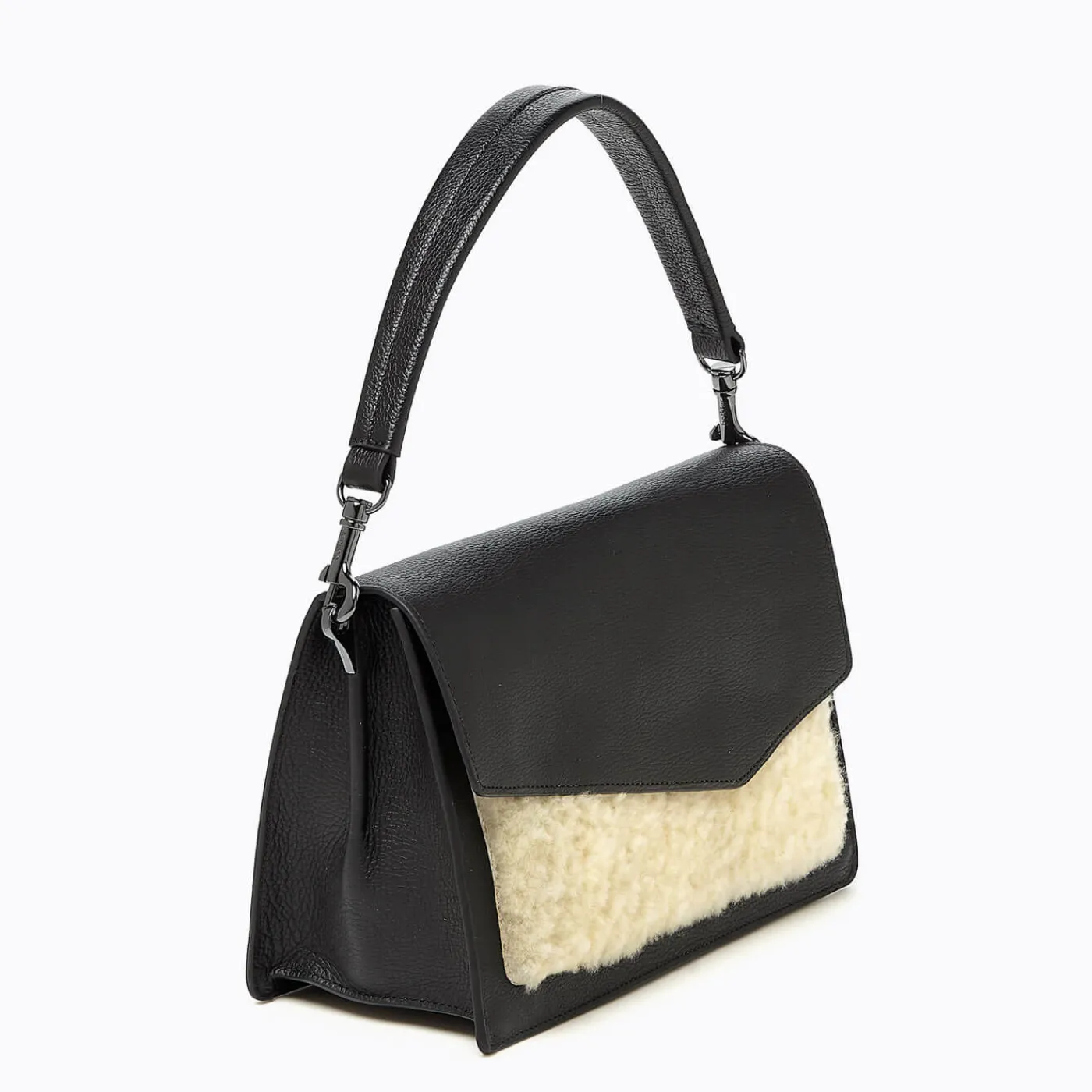 Outlet Botkier Cobble Hill Flap Satchel Shearling