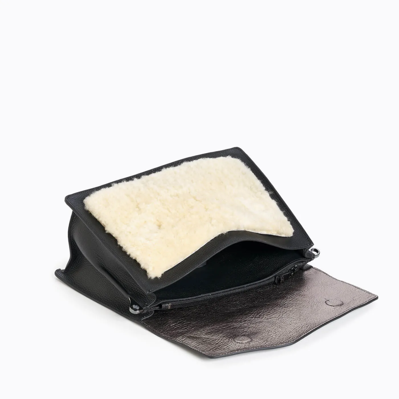 Outlet Botkier Cobble Hill Flap Satchel Shearling