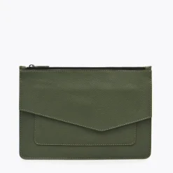 Best Sale Botkier Cobble Hill Large Pouch Army Green