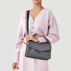 Cheap Botkier Valentina Flap Satchel Smoke