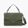 Clearance Botkier Valentina Flap Satchel Army Green
