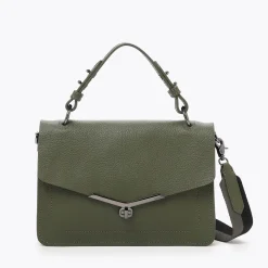 Clearance Botkier Valentina Flap Satchel Army Green