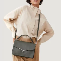 Clearance Botkier Valentina Flap Satchel Army Green