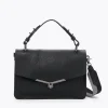 Outlet Botkier Valentina Flap Satchel Black