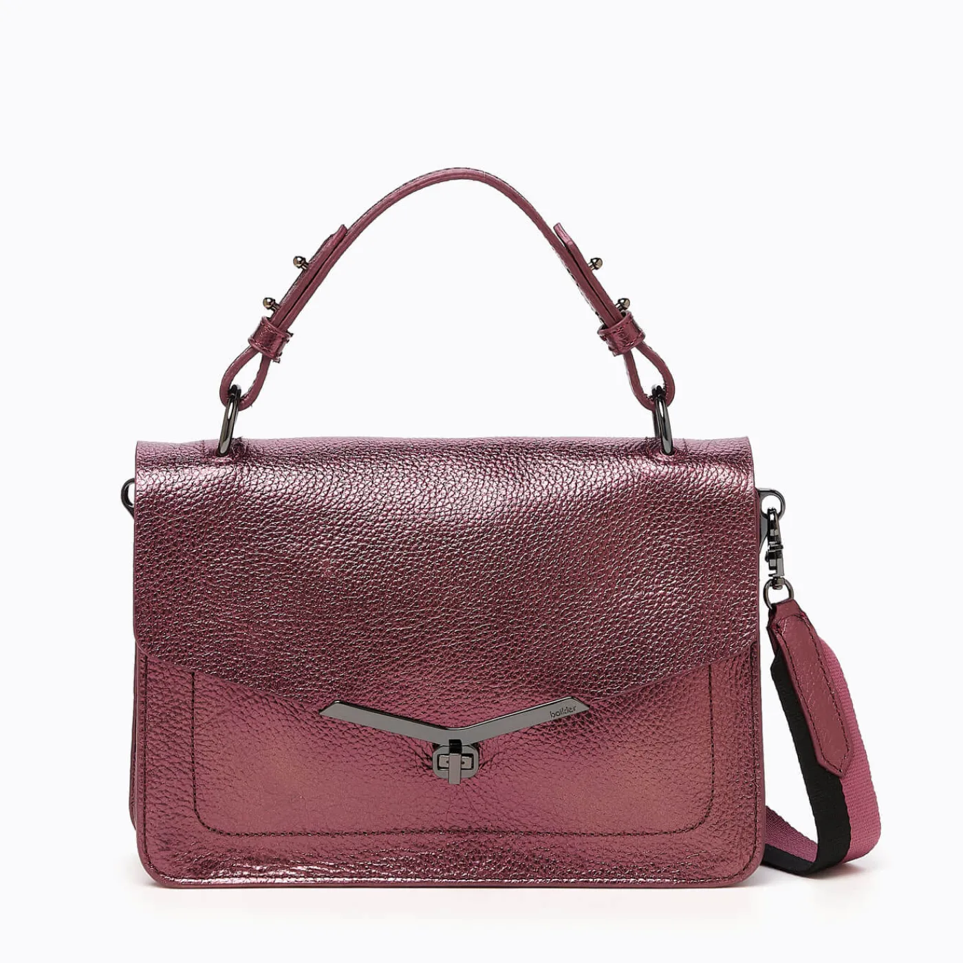 Hot Botkier Valentina Flap Satchel Metallic Port