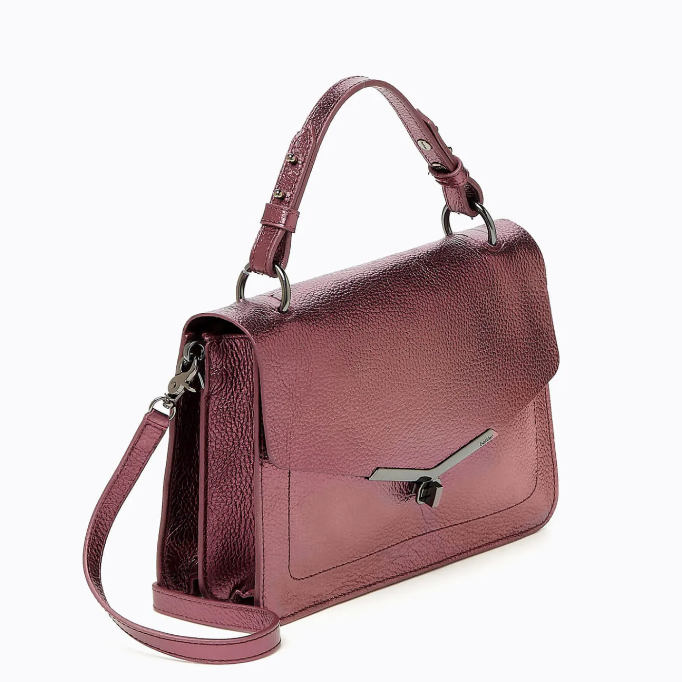 Hot Botkier Valentina Flap Satchel Metallic Port