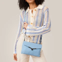 Outlet Botkier Valentina Flat Crossbody Tranquil Blue