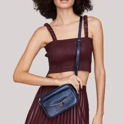 Best Sale Botkier Valentina Mini Camera Crossbody Metallic Ink