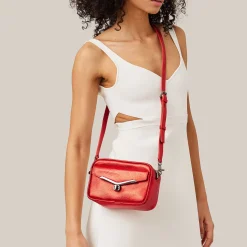 Online Botkier Valentina Mini Camera Crossbody Metallic Sunset